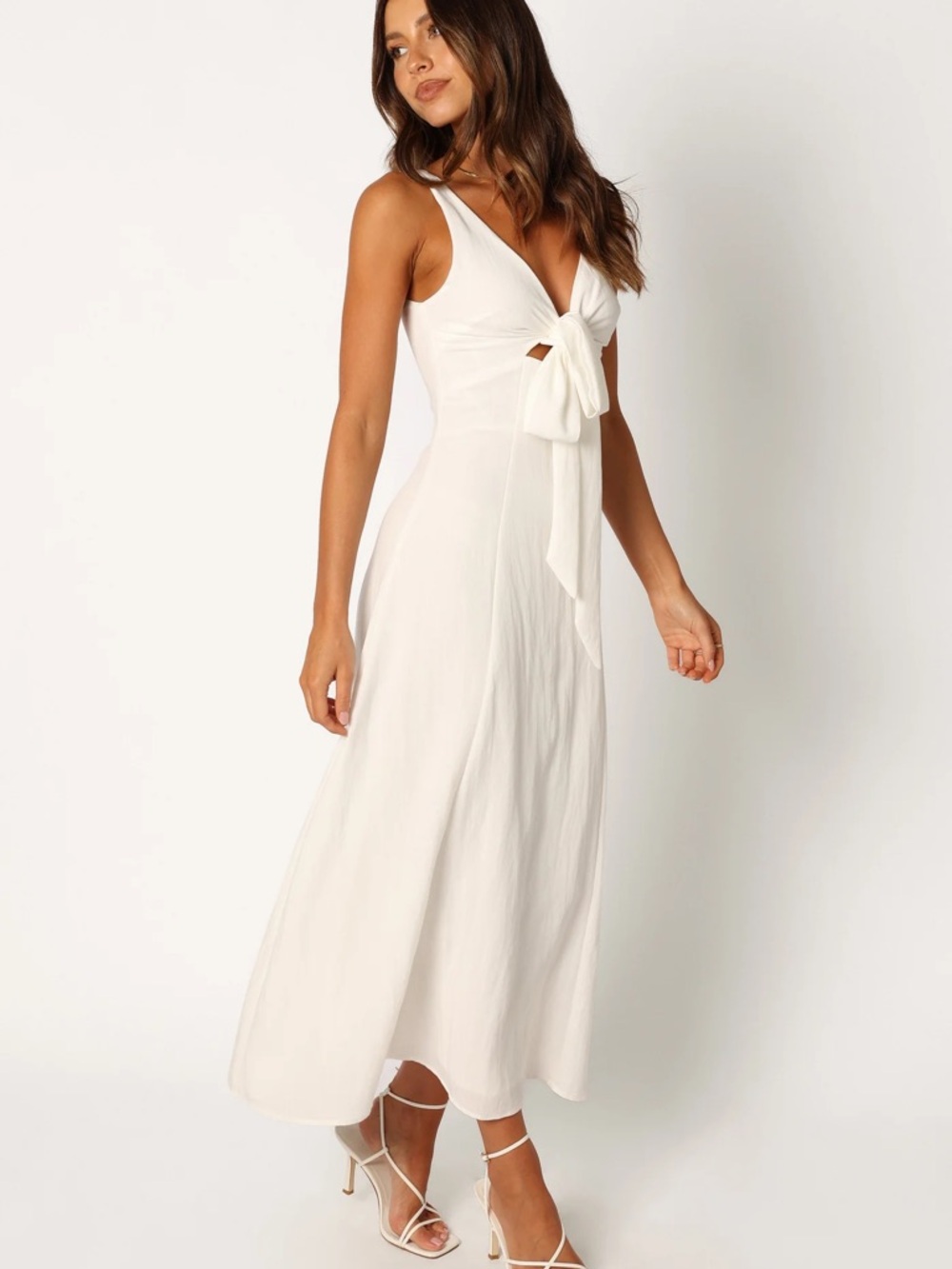 Petal and Pup Archer Midi Dress White NWT XS